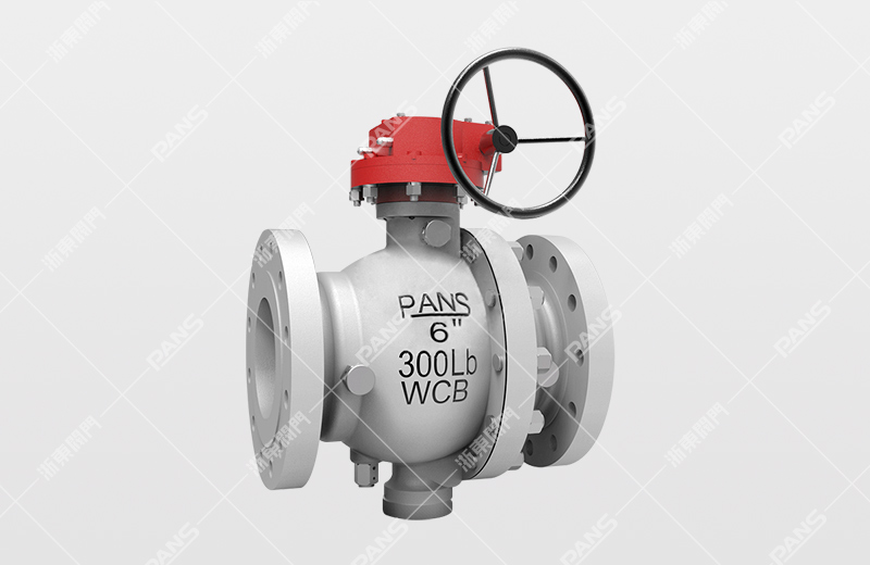 Two piece cast steel fixed ball valve